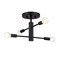 Designers Fountain Arlo 14.25 in. 4-Light Matte Black Minimalist Semi Flush Mount with Bare Bulbs for Dining Rooms D320C-SF-MB - alternate 5